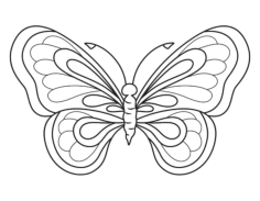 Butterfly Layered Coloring Pdf, Free Vectors File